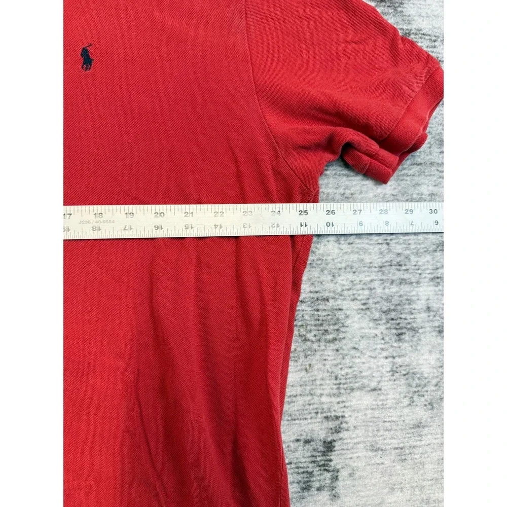 Polo Ralph Lauren Mens XXL Red Short Sleeve Pique Polo Shirt Classic Fit‎ Pony